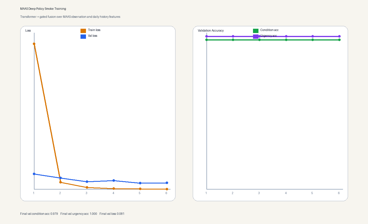 MAAS training curve